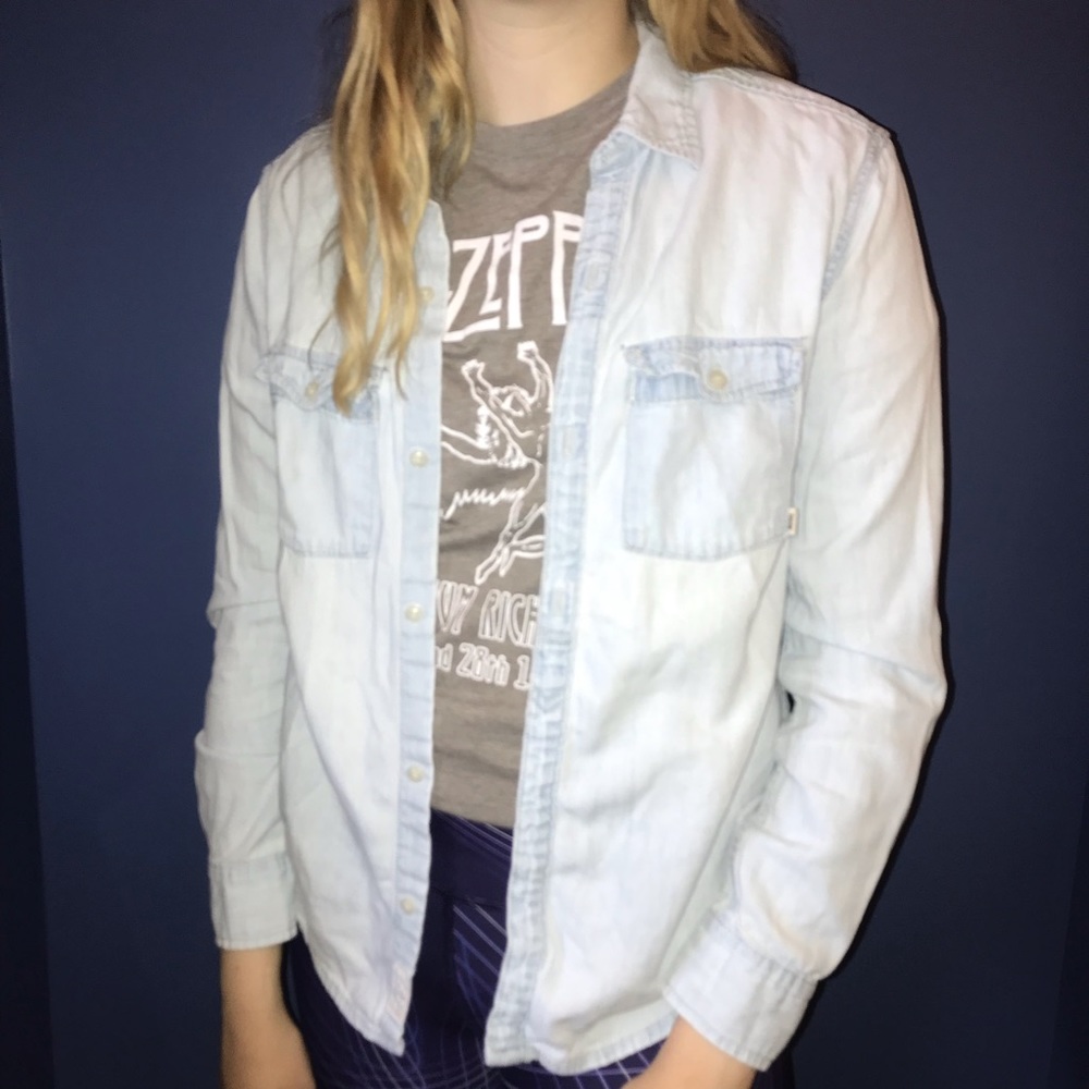button up denim shirt